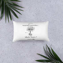 Load image into Gallery viewer, Everything is Cause & Effect What's Yours? Basic Pillow