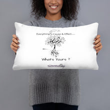 Load image into Gallery viewer, Everything is Cause & Effect What's Yours? Basic Pillow