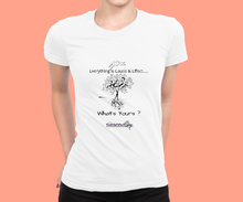 Load image into Gallery viewer, Everything is Cause &amp; Effect   What&#39;s Yours?  Short-Sleeve Unisex T-Shirt
