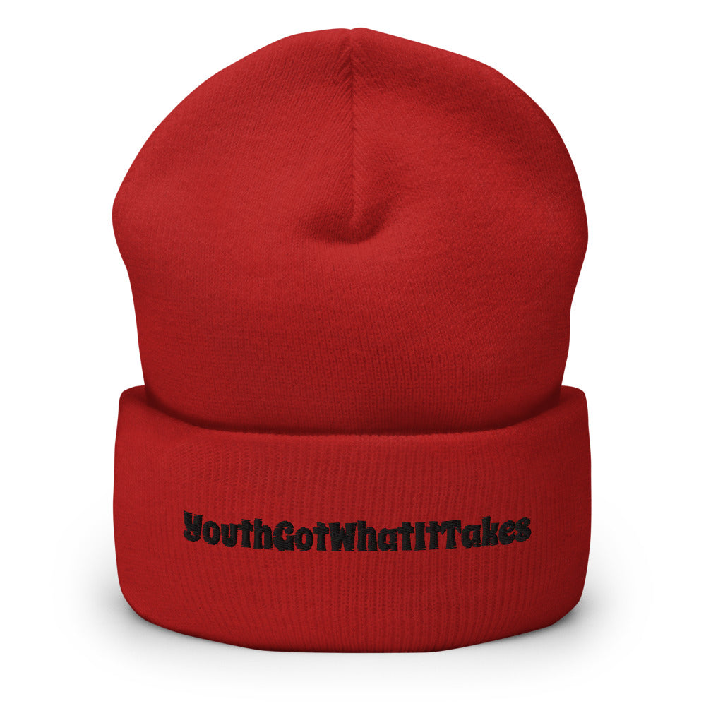 YouthGotWhatItTakes Cuffed Beanie